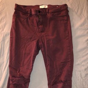 Maroon pants from Pacsun